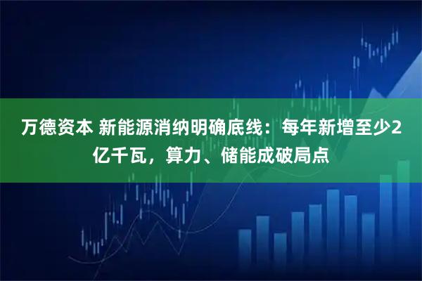 万德资本 新能源消纳明确底线：每年新增至少2亿千瓦，算力、储能成破局点